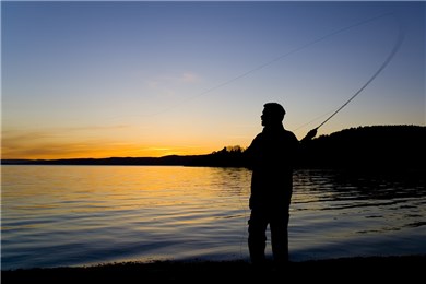 Son har en koselig familiestrand og gode fiskemuligheter.